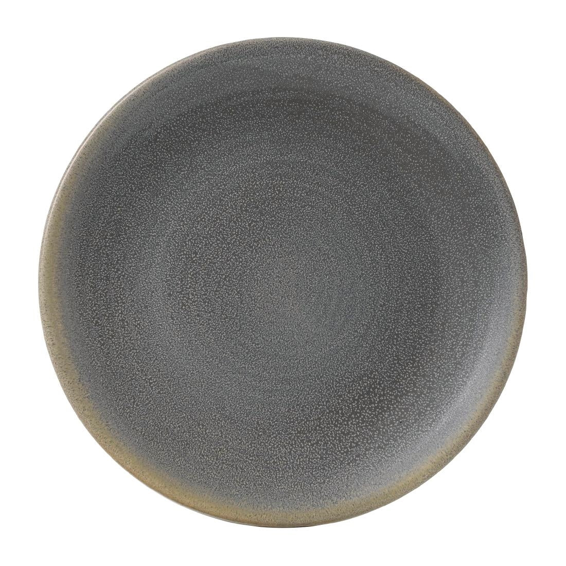 Dudson Evo Granite Coupe Plates Grey 228mm (6 Pack)