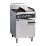 Cobra Propane Gas Range 2 Burner Static Oven with Griddle CR6CL