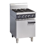 Cobra Natural Gas Range 4 Burner Static Oven CR6DN