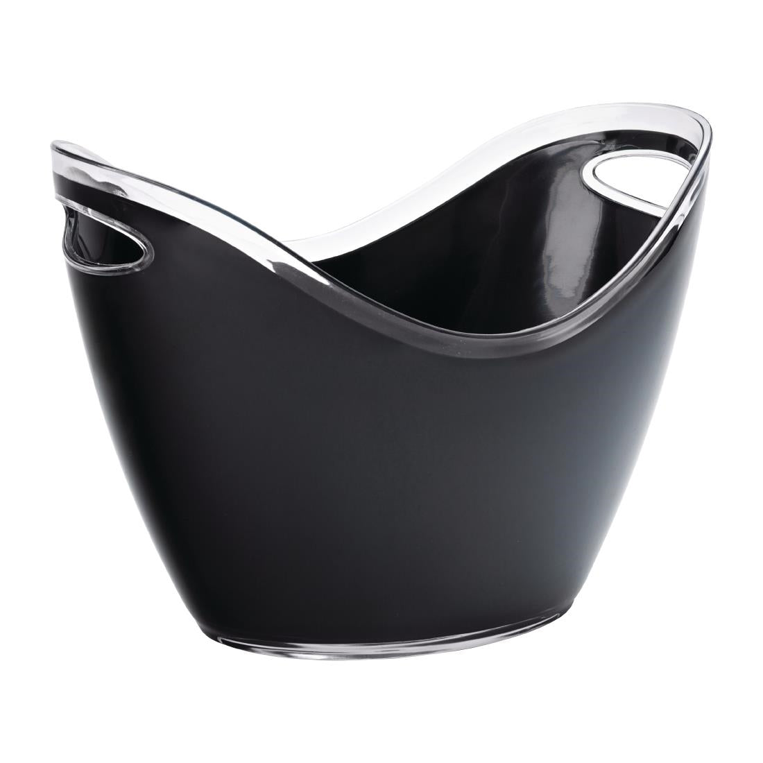 Utopia Large Champagne Bucket Black 350(¯)mm (Pack of 2)