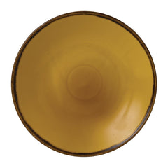 Dudson Harvest Deep Coupe Plates Mustard 255mm (12 Pack)