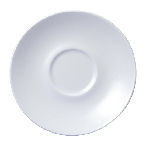 Vellum White Saucer 6 1/4 " (Box 12)