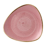 Churchill Stonecast Triangle Plates Petal Pink 9" (12 Pack)