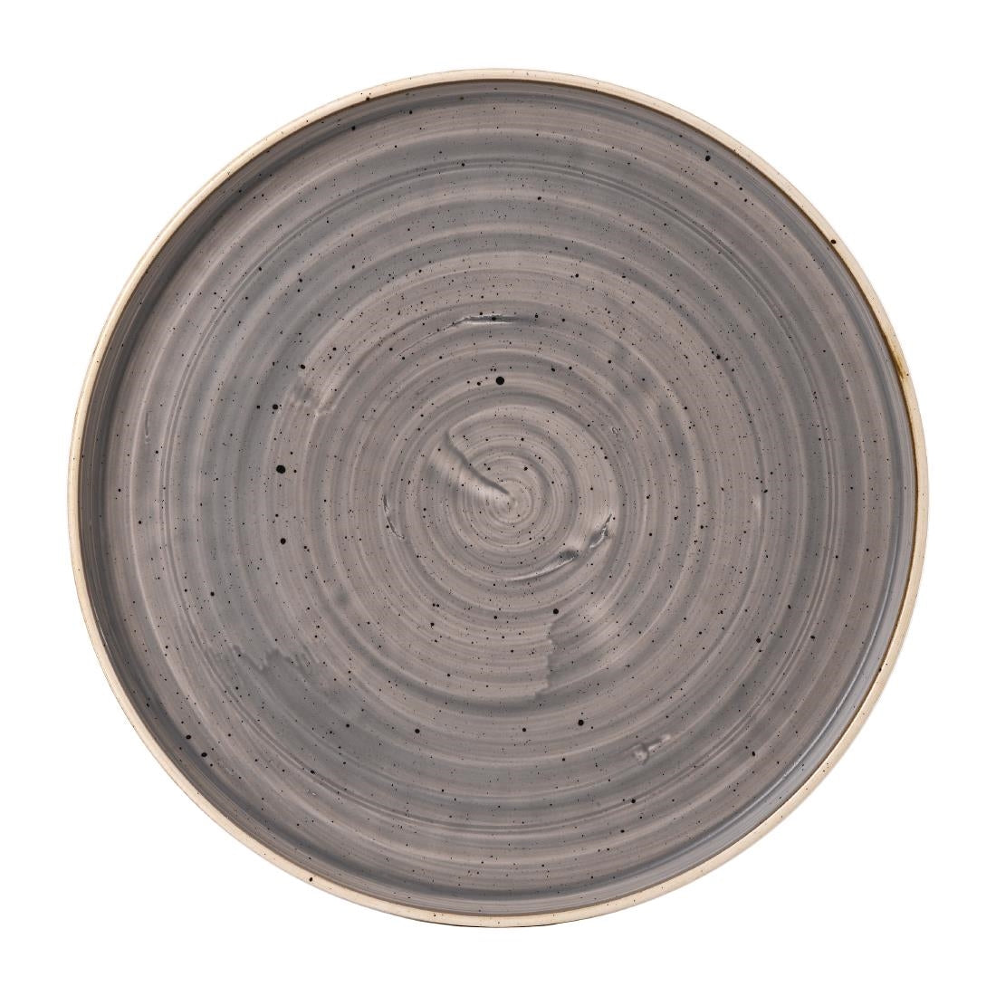 Stonecast Peppercorn Grey Walled Plates 10 3/4 " (6 Pack)