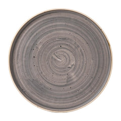 Stonecast Peppercorn Grey Walled Plates 6 1/8 