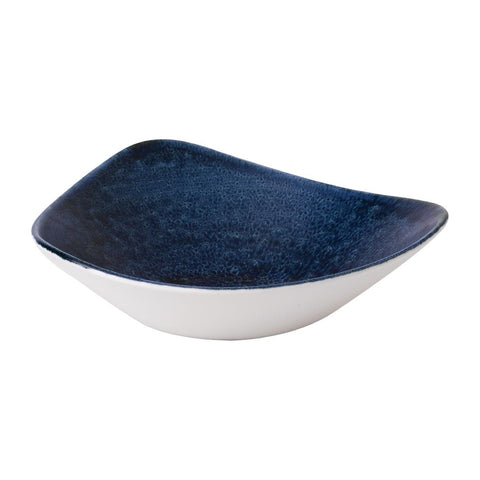 Stonecast Plume Ultramarine Triangle Bowl 21oz (Pack of 12)