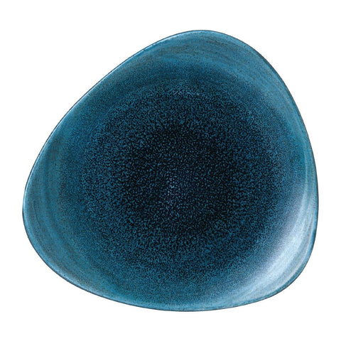 Stonecast Aqueous Lagoon Triangle Plate 7 3/4 " (Box 12)