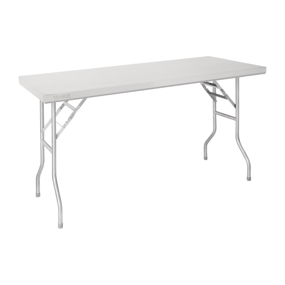 Vogue Stainless Steel Folding Work Table 1220x610x780mm