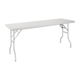 Vogue Stainless Steel Folding Work Table 1830x610x780mm