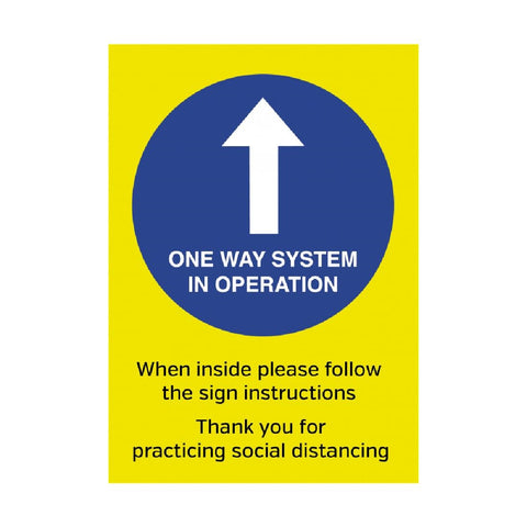 One Way System In Operation Poster A4