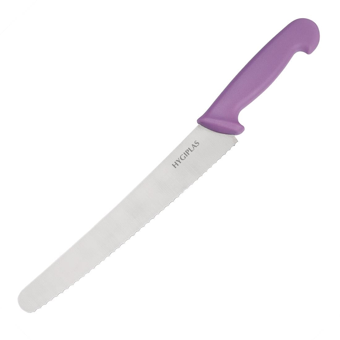 Hygiplas Serrated Pastry Knife Purple 25.4cm