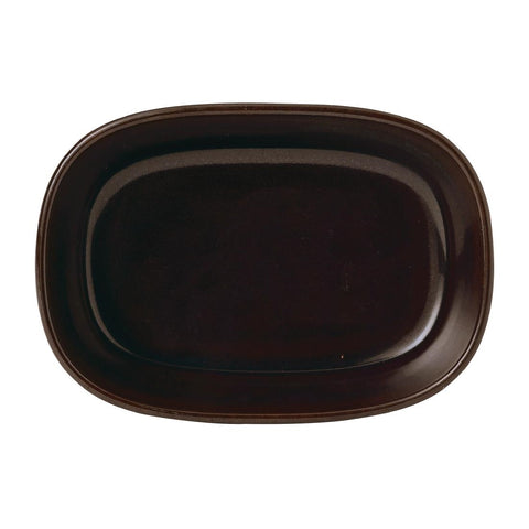 Churchill Emerge Cinnamon Brown Dish 170 x 120mm (Pack of 6)