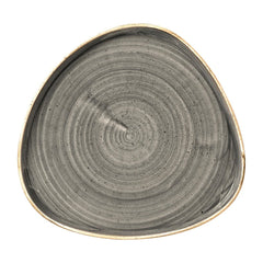 Churchill Stonecast Grey Triangle Walled Chefs Plates 260mm (6 Pack)