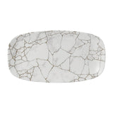 Churchill Studio Prints Kintsugi Chefs Oblong Plates Agate Grey 355x189mm (6 Pack)