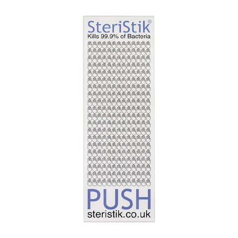 SteriStik Antibacterial Door Push 225x75mm (Pack of 10)