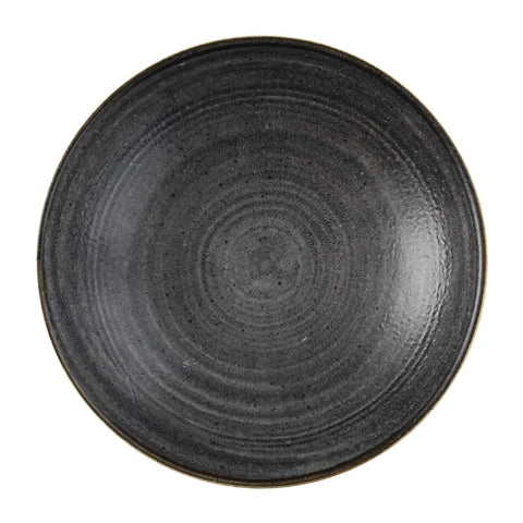 Churchill Stonecast Raw Coupe Bowl Black 184mm (Pack of 12)