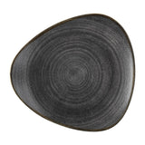 Churchill Stonecast Raw Lotus Plate Black 254mm (12 Pack)