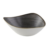 Churchill Stonecast Raw Lotus Bowls Black 178mm (12 Pack)