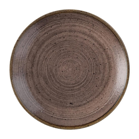 Churchill Stonecast Raw Evolve Coupe Plate Brown 165mm (Pack of 12)