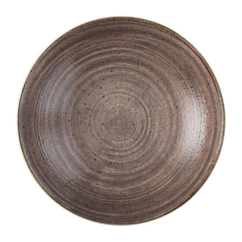 Churchill Stonecast Raw Coupe Bowl Brown 184mm (Pack of 12)