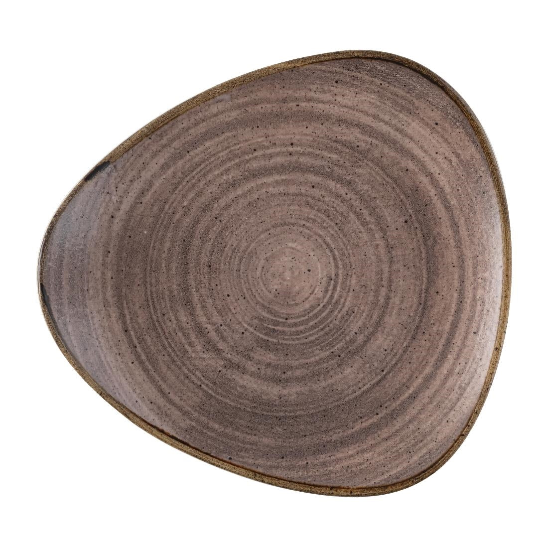 Churchill Stonecast Raw Lotus Plate Brown 254mm (12 Pack)