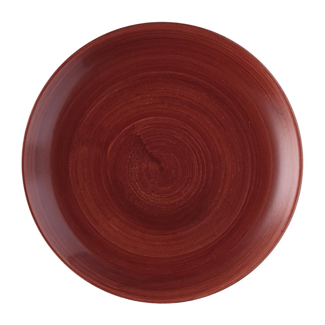 Churchill Stonecast Patina Red Rust Evolve Coupe Plates 165mm (12 Pack)