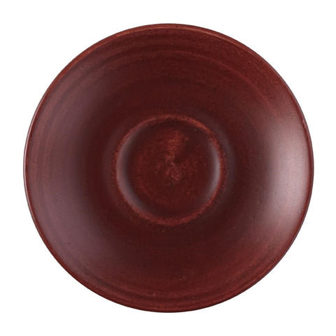 Churchill Stonecast Patina Espresso Saucer Red Rust 114mm (Pack of 12)