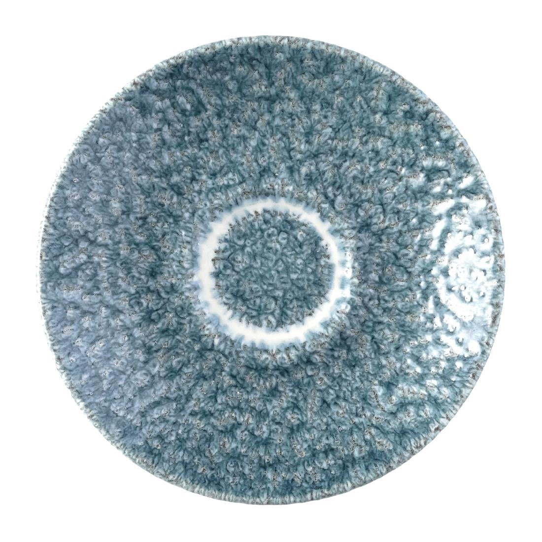Churchill Raku Duo Espresso Saucer Topaz Blue 114mm (12 Pack)