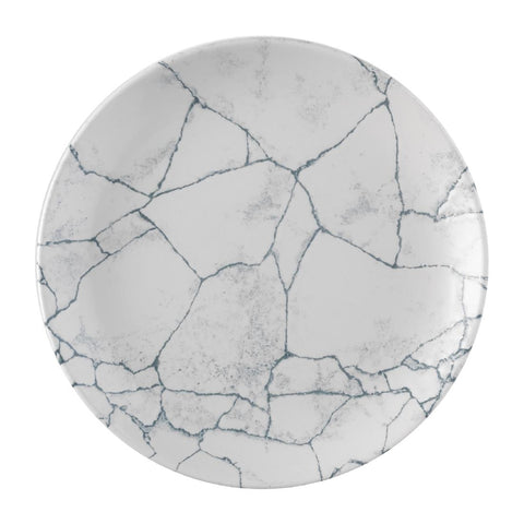 Churchill Studio Prints Kintsugi Pearl Evolve Coupe Plate Grey 219mm (Pack of 12)