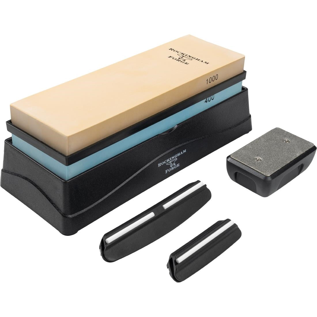 Rockingham Forge Ceramic Stone Combination (Coarse/ Medium) Sharpening Kit