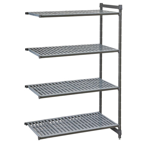 Cambro Camshelving Basics Plus Add-On Unit 4 Tier With Vented Shelves 1830H x 718W x 460D mm