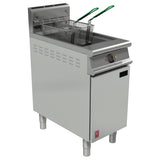 Falcon Dominator Plus Twin Basket Fryer & Fryer Angel Natural Gas