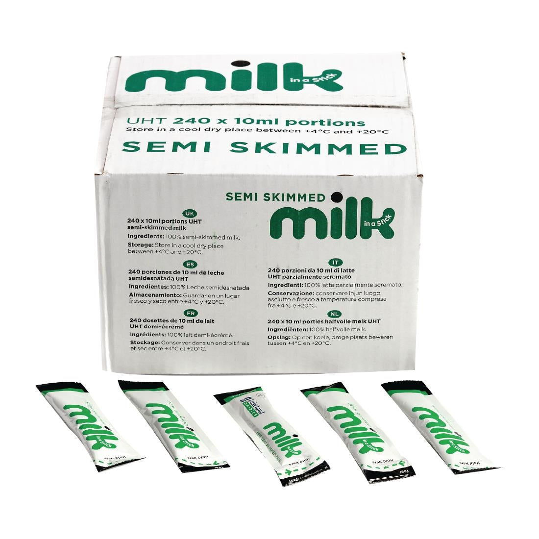 Lakeland Semi Skimmed Milk Sticks - 10ml (Pack 240)