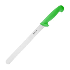 Hygiplas Serrated Slicer Green 24.8cm