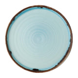 Dudson Harvest Walled Plates Turquoise 210mm (6 Pack)