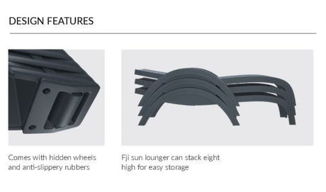 FIJI Sun Lounger ZA.1402ST Brown