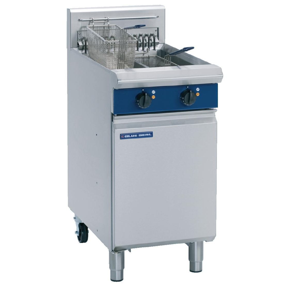 Blue Seal Twin Tank Twin Basket Free Standing Electric Fryer E44