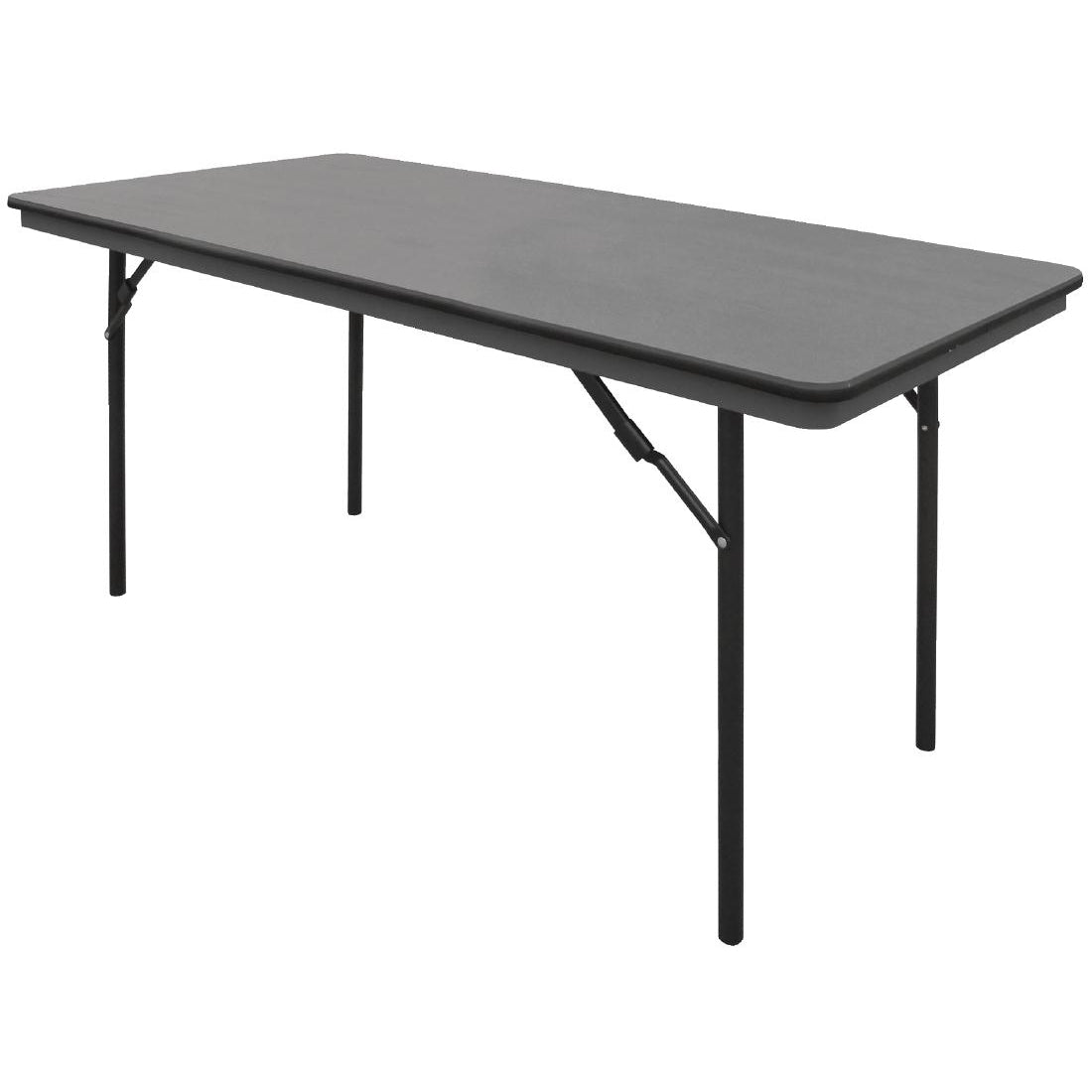 Bolero ABS Rectangular Folding Table Grey 5ft