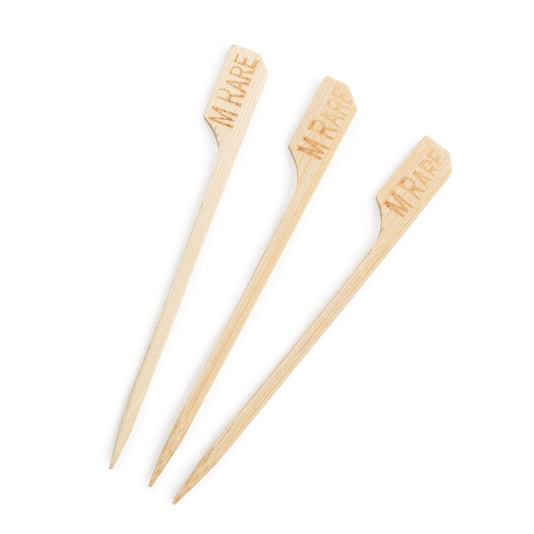 Biodegradable Bamboo Steak Markers Medium Rare (100 pack)