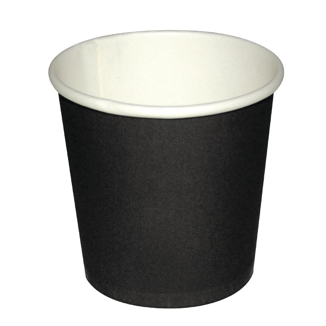 Fiesta Recyclable Espresso Cups Single Wall Black 114ml / 4oz (Pack of 50)