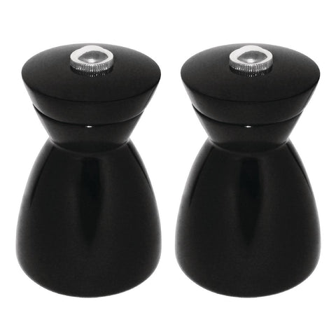 Olympia Dark Wood Salt and Pepper Mill Set