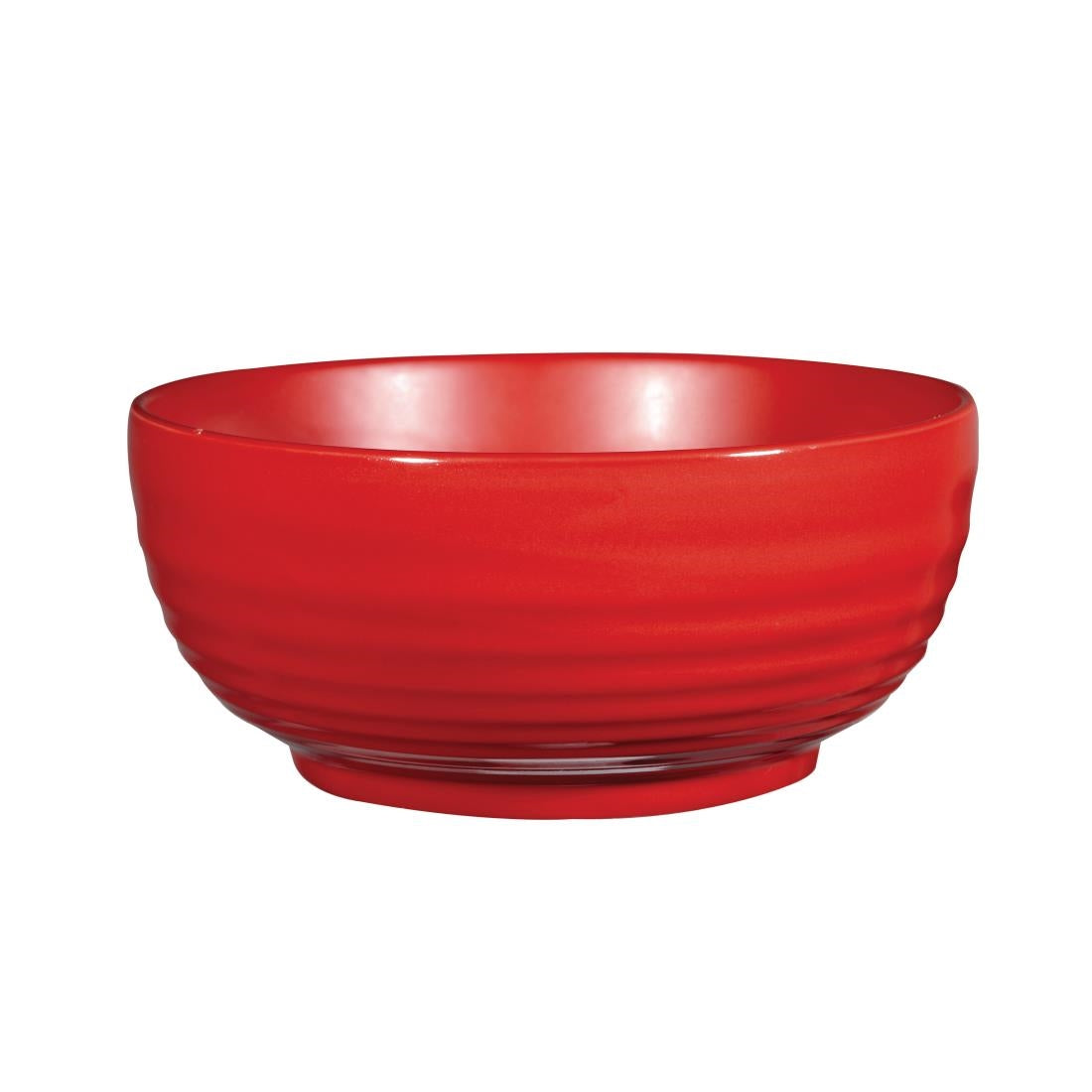 Art de Cuisine Red Glaze Ripple Bowls Large (Pack of 4)