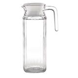 Olympia Ribbed Glass Jugs 1Ltr (6 Pack)