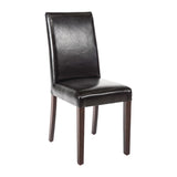 Bolero Faux Leather Dining Chair Black (2 Pack)