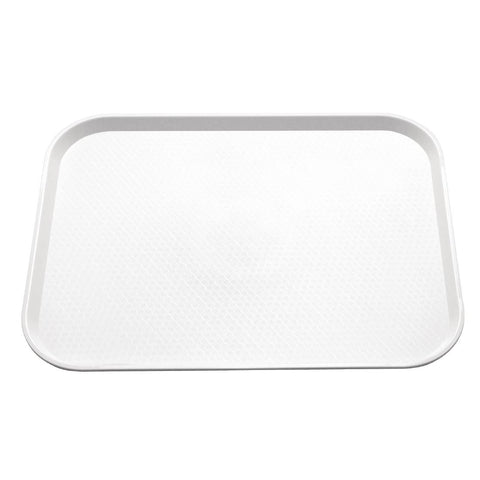 Kristallon Small Polypropylene Fast Food Tray White 345mm