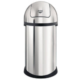 Brabantia Stainless Steel Bullet Bin with Push Top 60Ltr