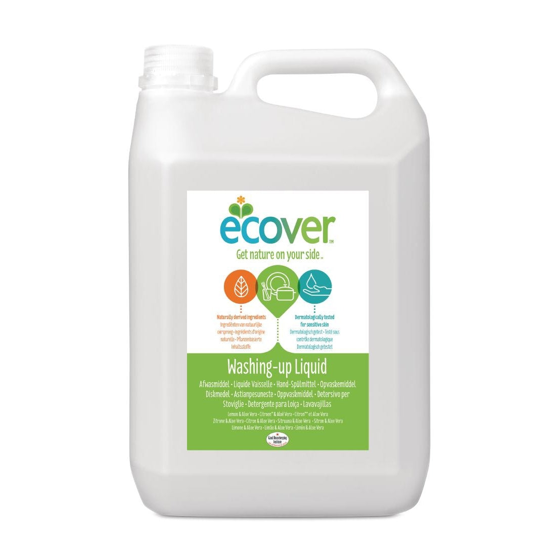 Ecover Lemon and Aloe Vera Washing Up Liquid Concentrate 5Ltr