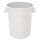 Vogue Polypropylene Round Container Bin White 38Ltr