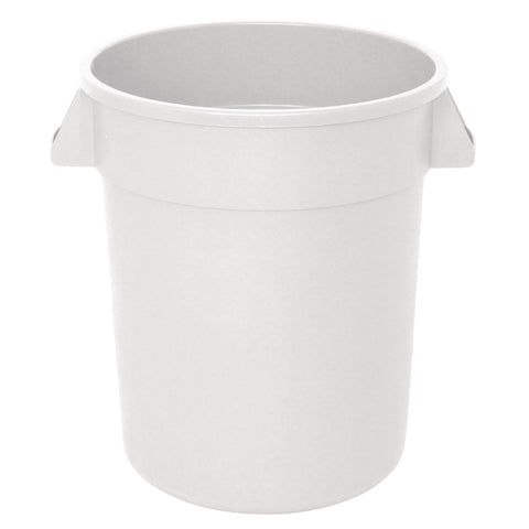 Vogue Polypropylene Round Container Bin White 38Ltr