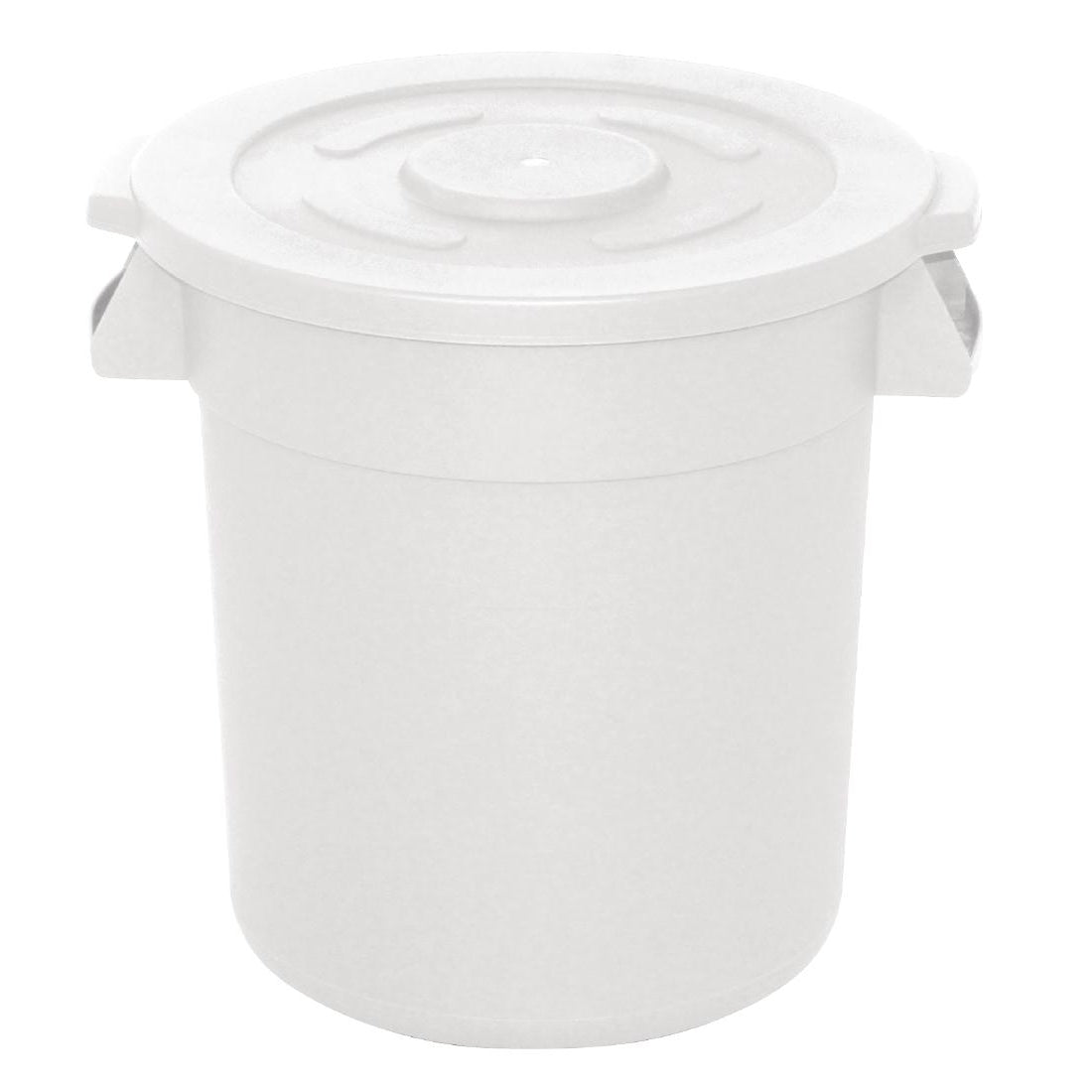 Vogue Polypropylene Round Container Bin White 76Ltr